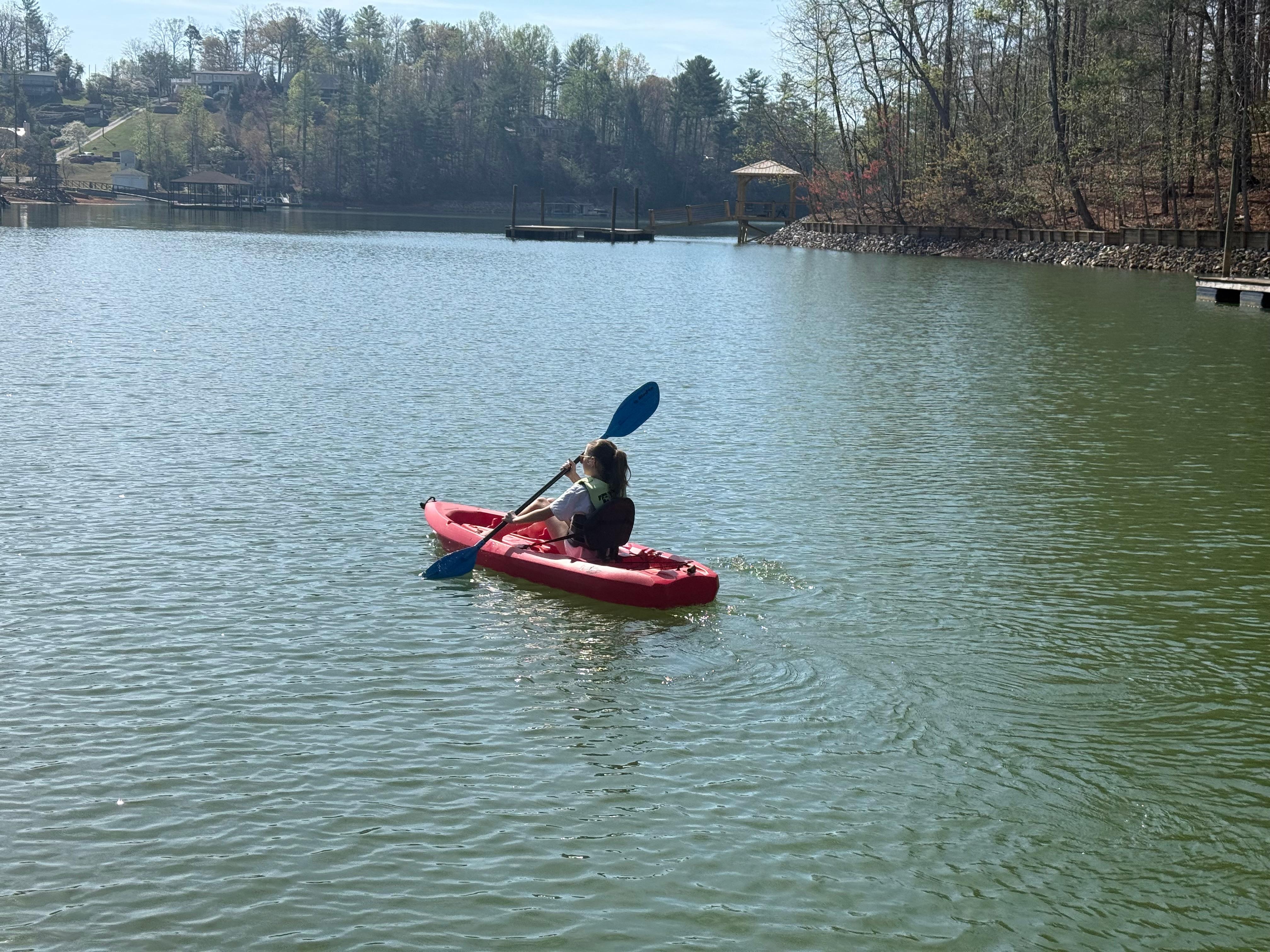 Kayaking in the cove