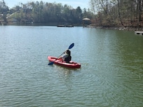 Kayaking in the cove