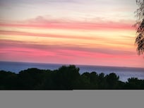 Coucher de soleil de la terrasse