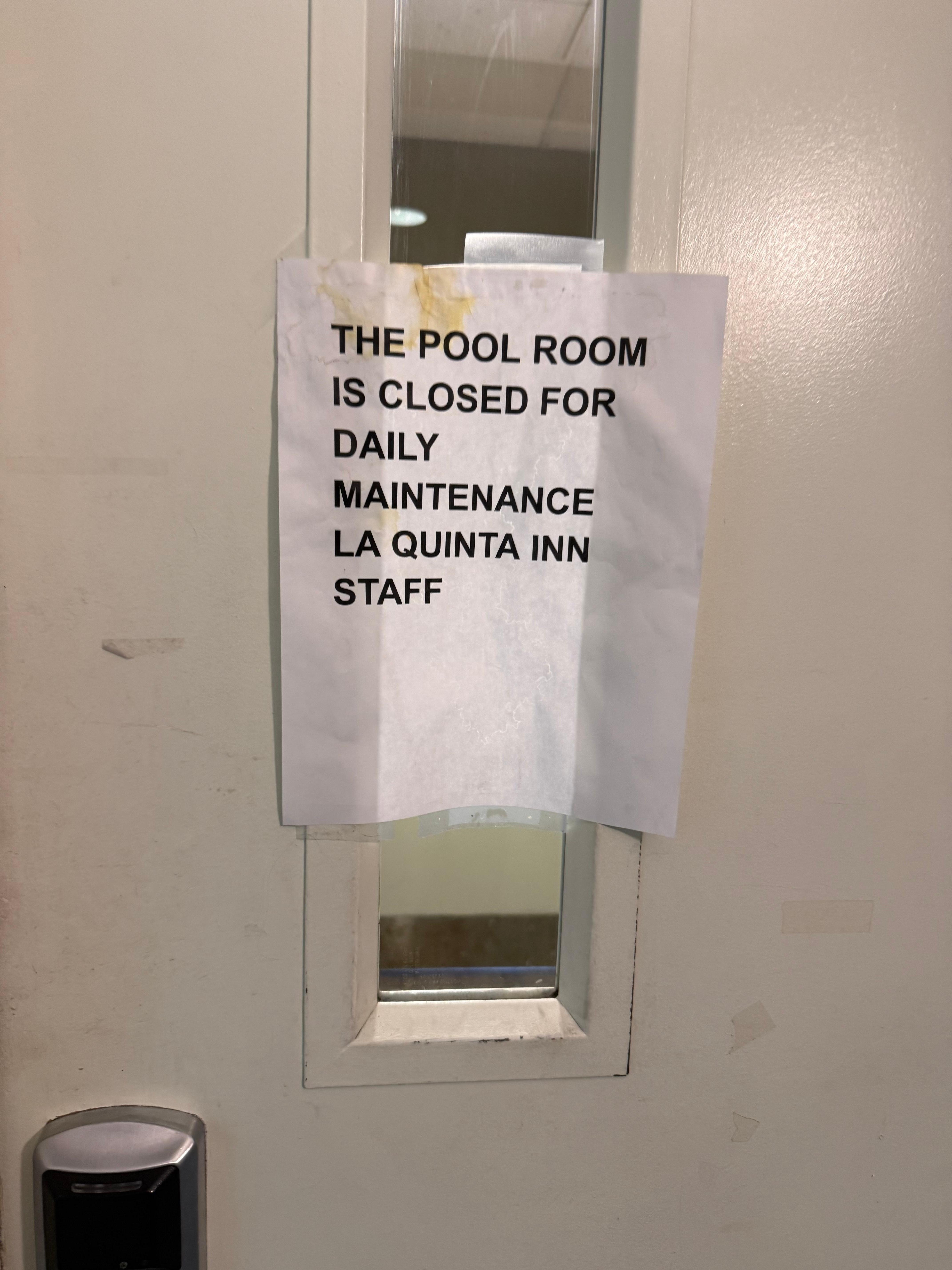 Pool shut down Sunday morning