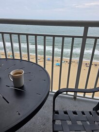 Coffee on the balcony in the morning