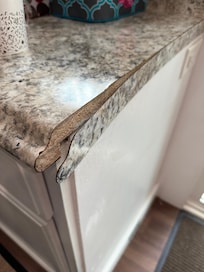 You would catch your arm on the counter every time going out the door