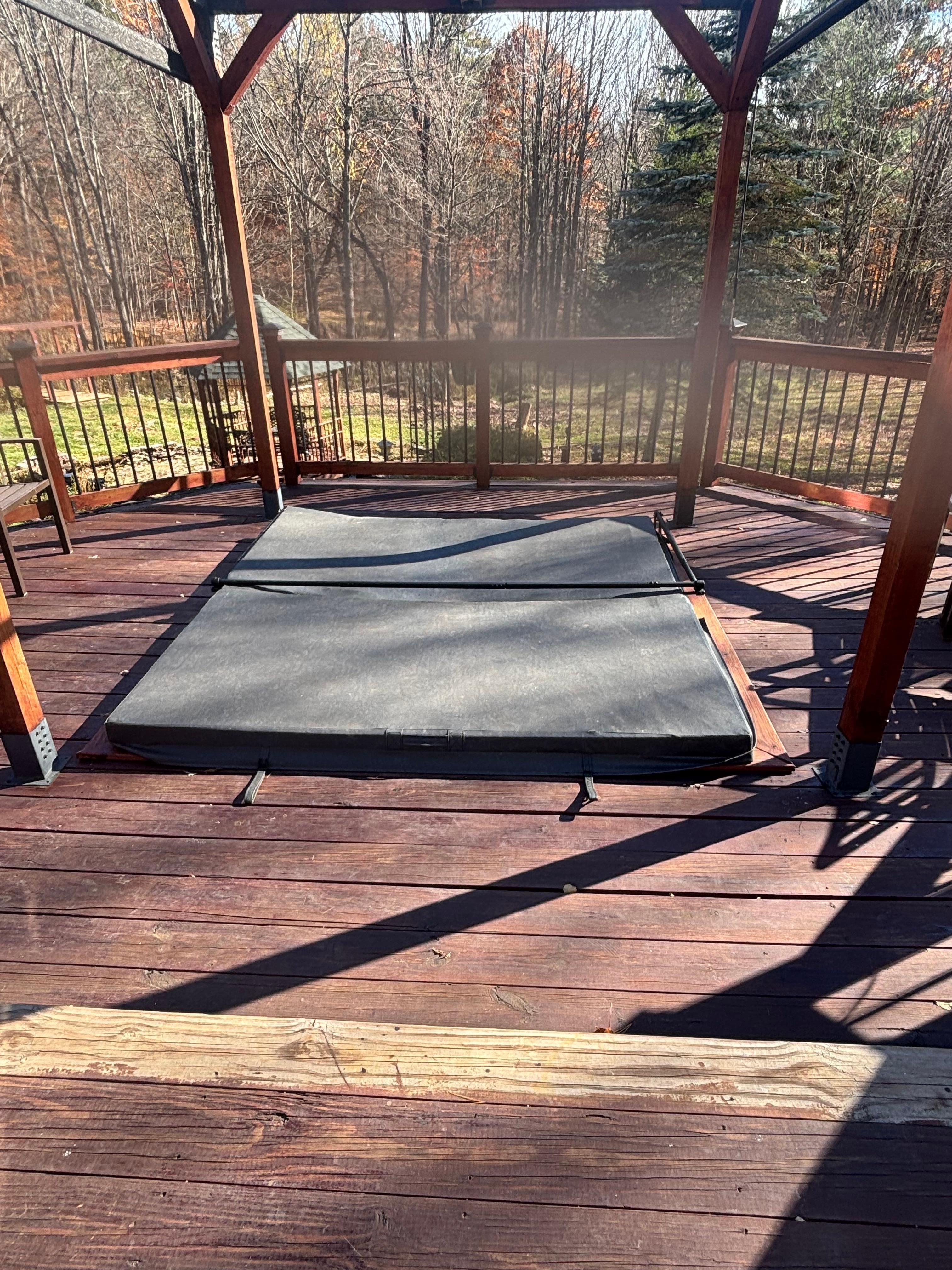 Hot tub was wonderful.