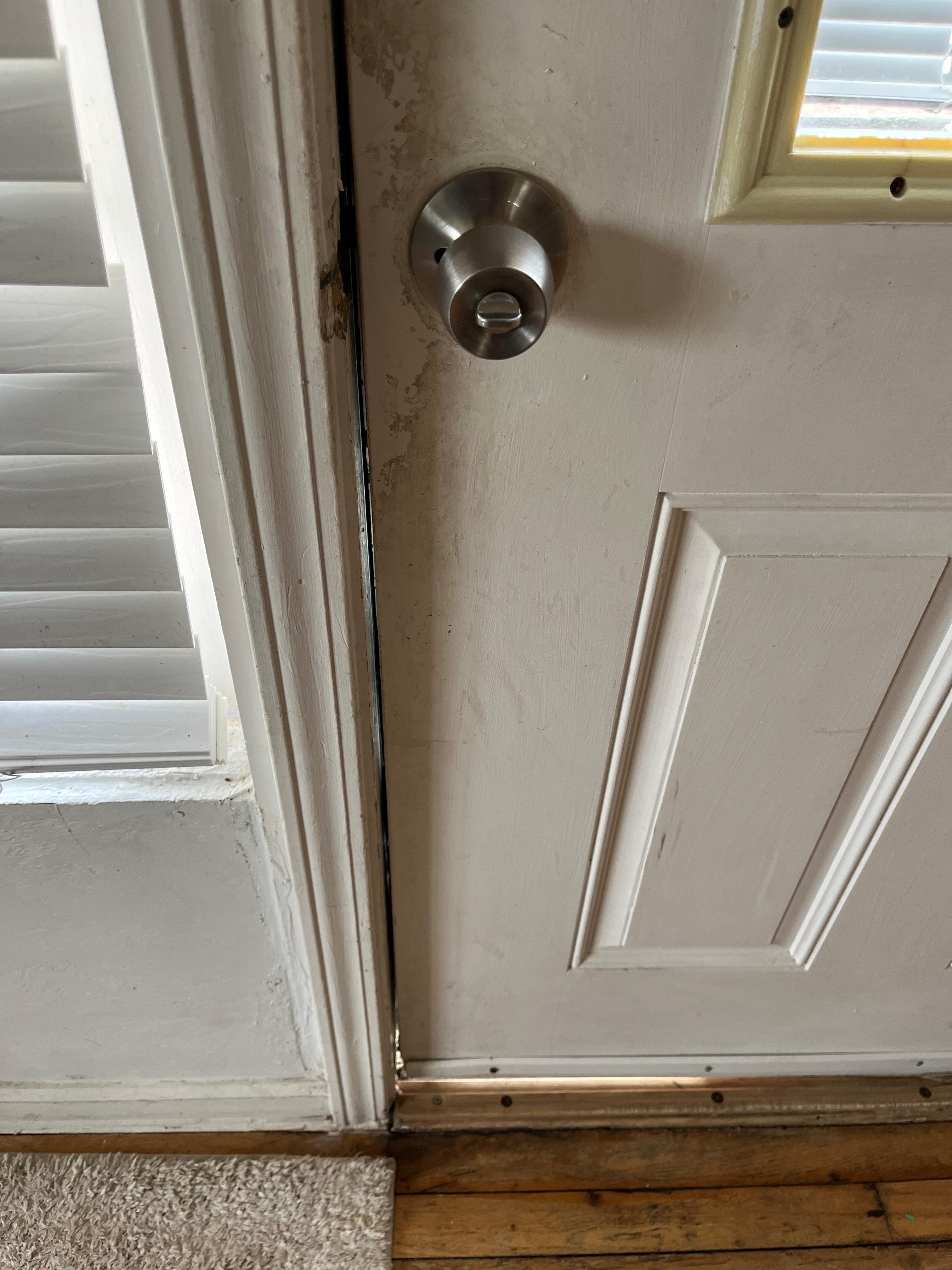 Gap under front door 