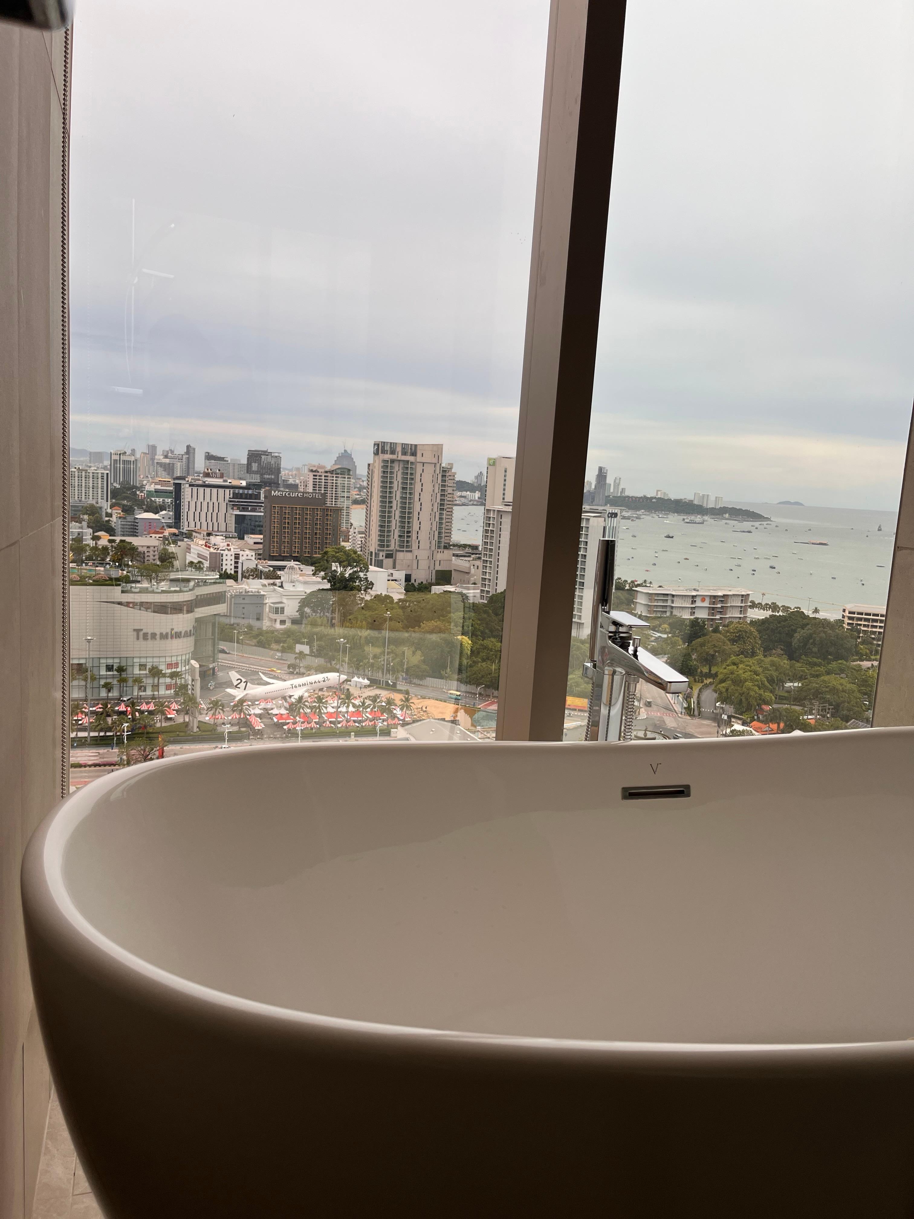 Aussicht vom Badezimmer aus