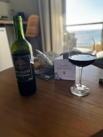 Complimentary bottle of wine for my birthday