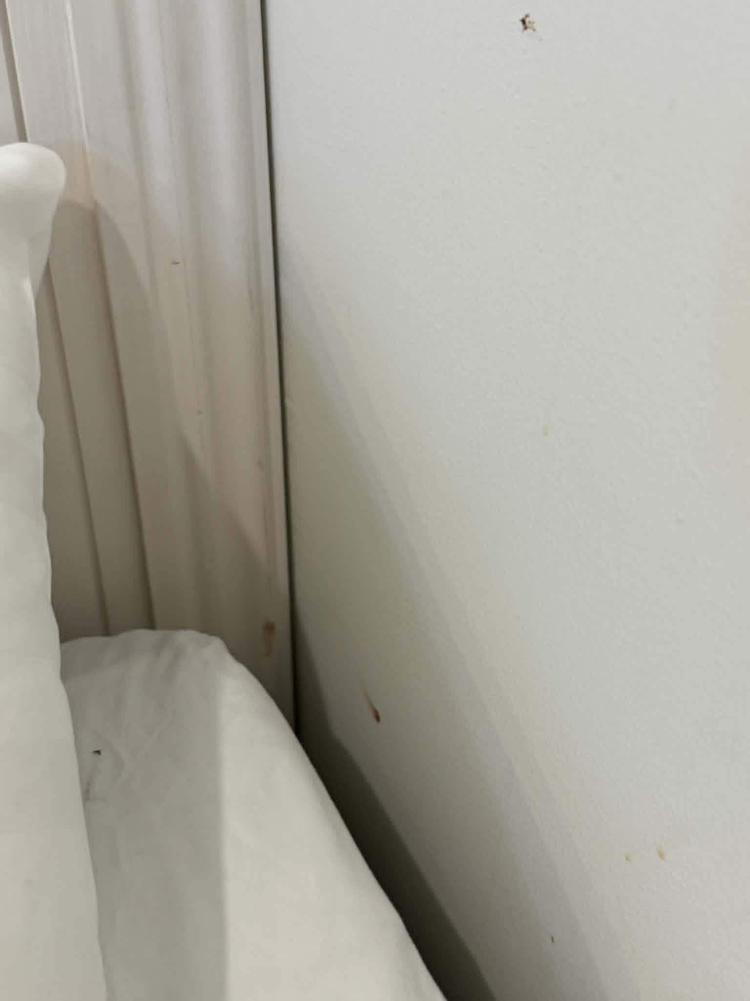 Tiny room, bed barely fit the room