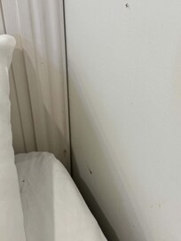 Tiny room, bed barely fit the room