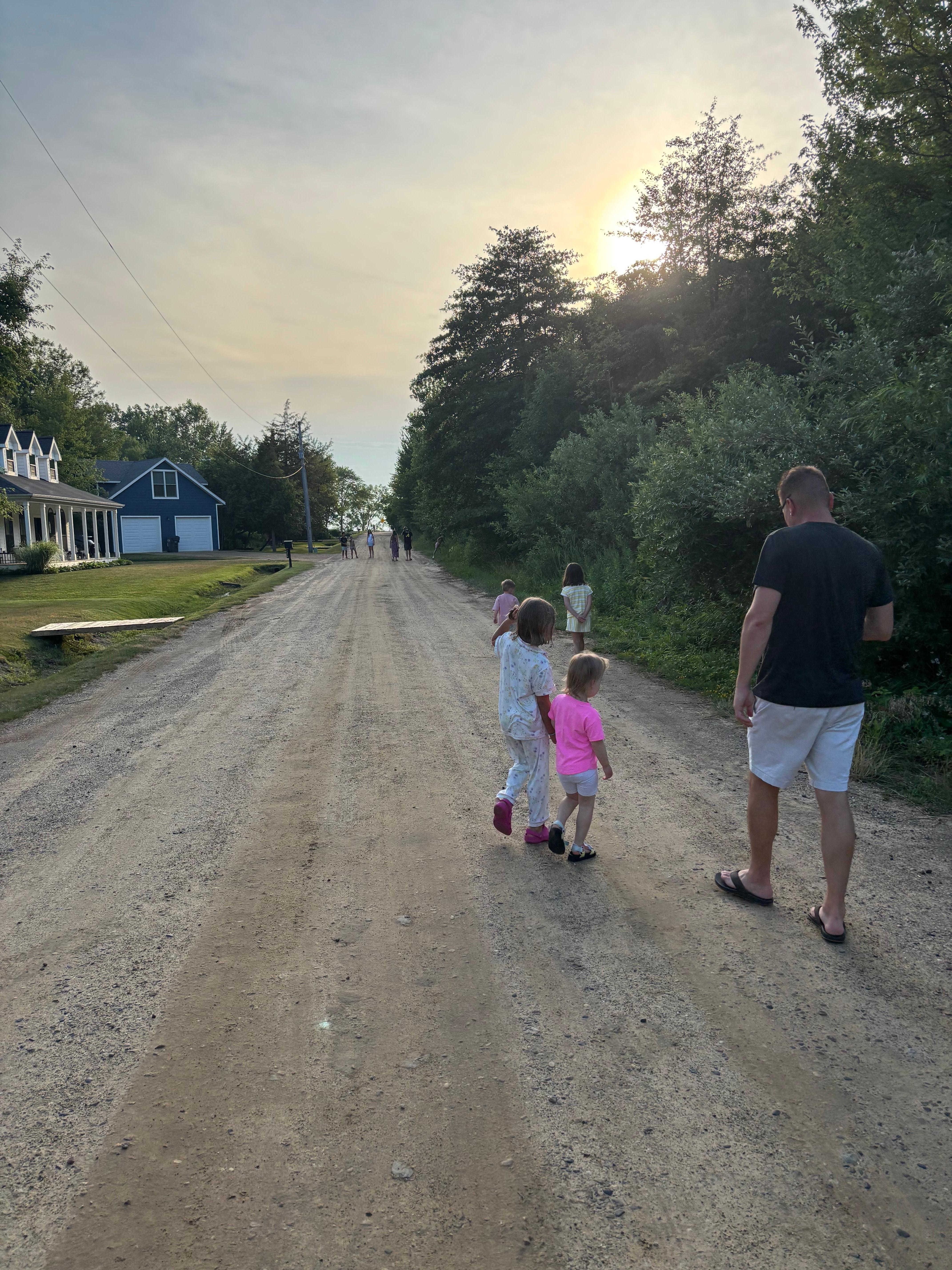 Our nightly walks to see the sunset…