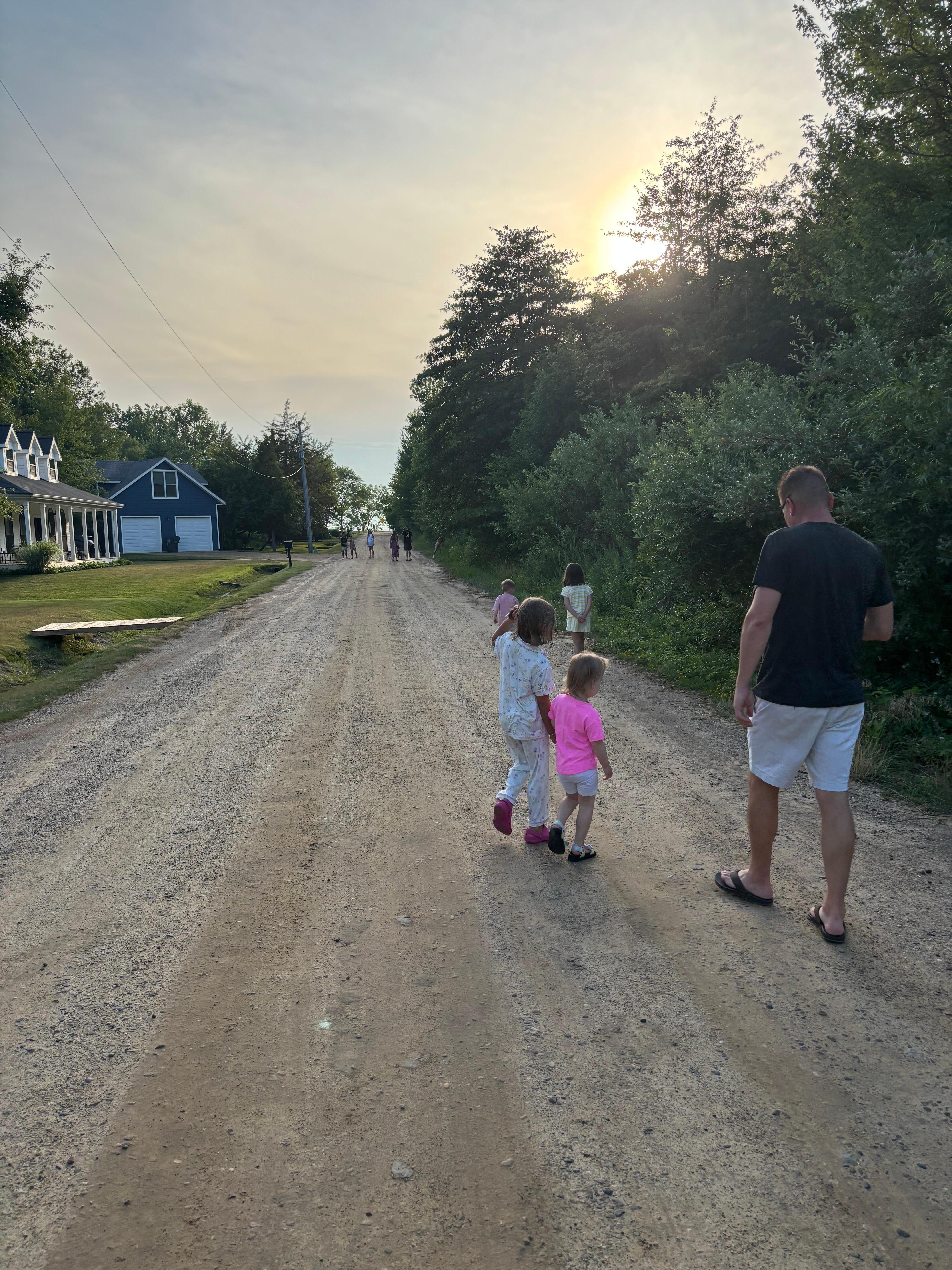 Our nightly walks to see the sunset…