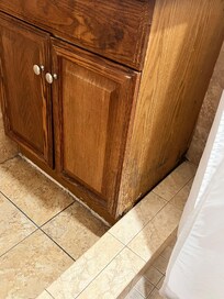 Water damaged cabinet 😱 OMG!!