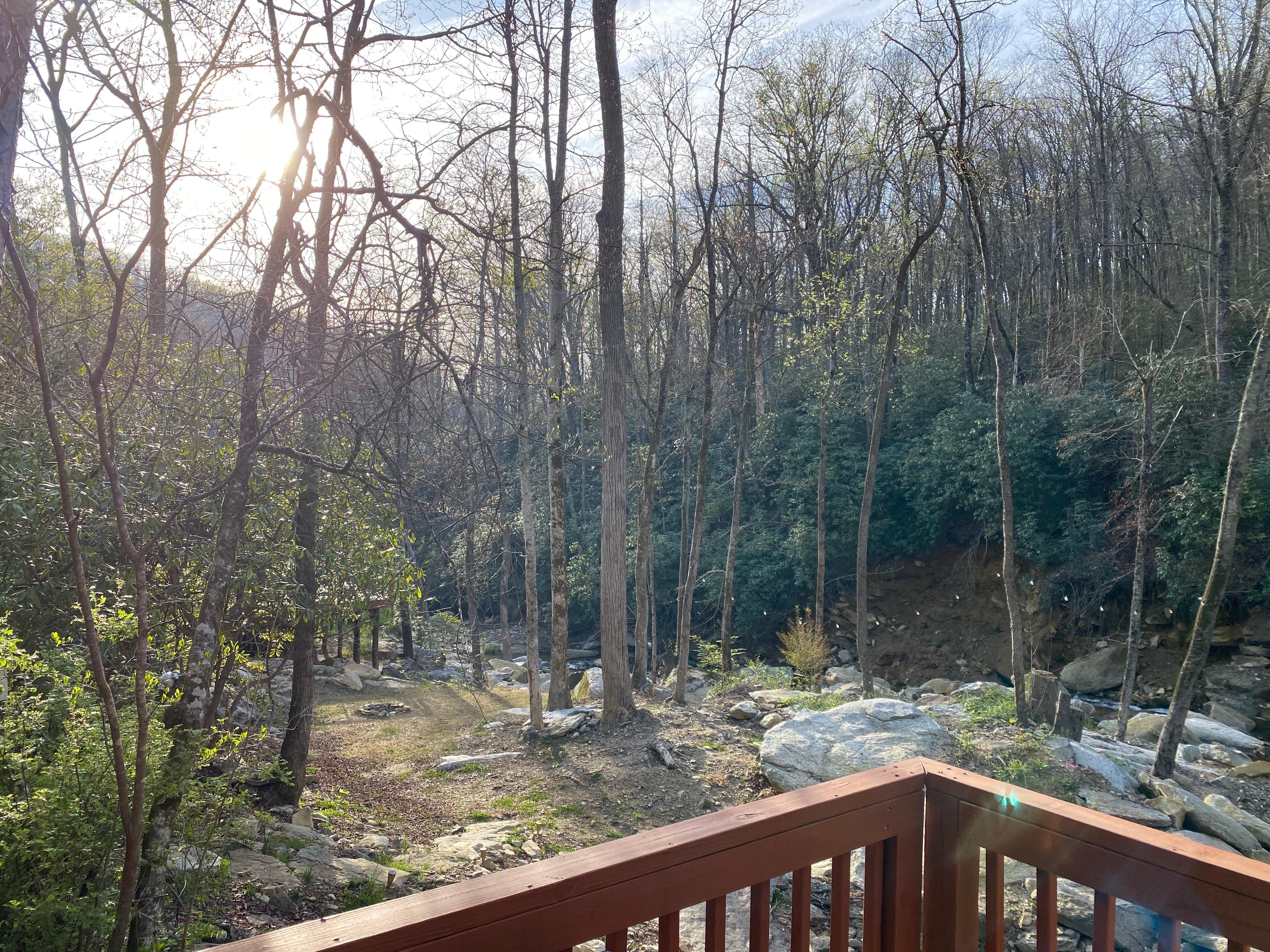 Another view from back porch