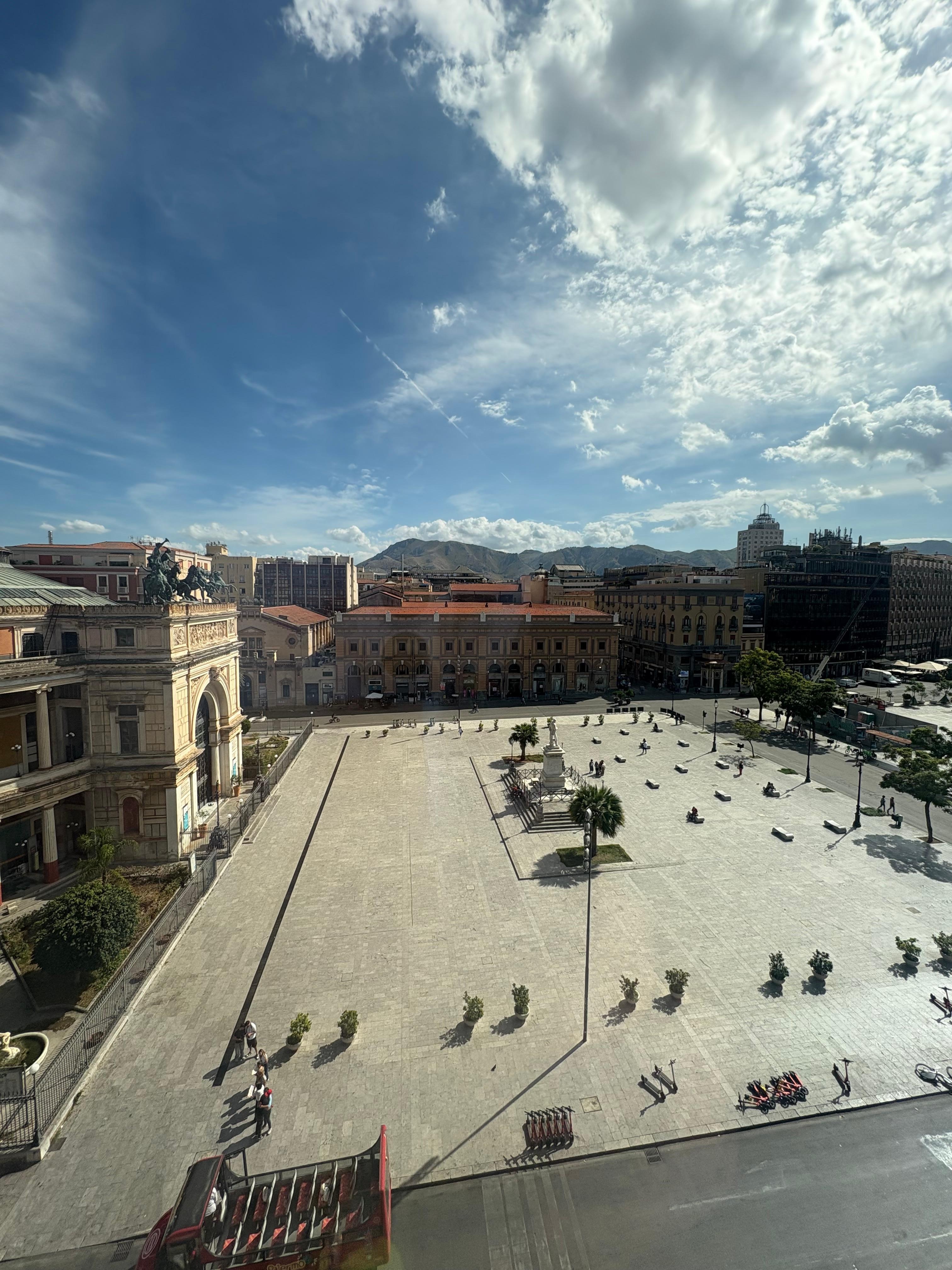 客室からの眺め。