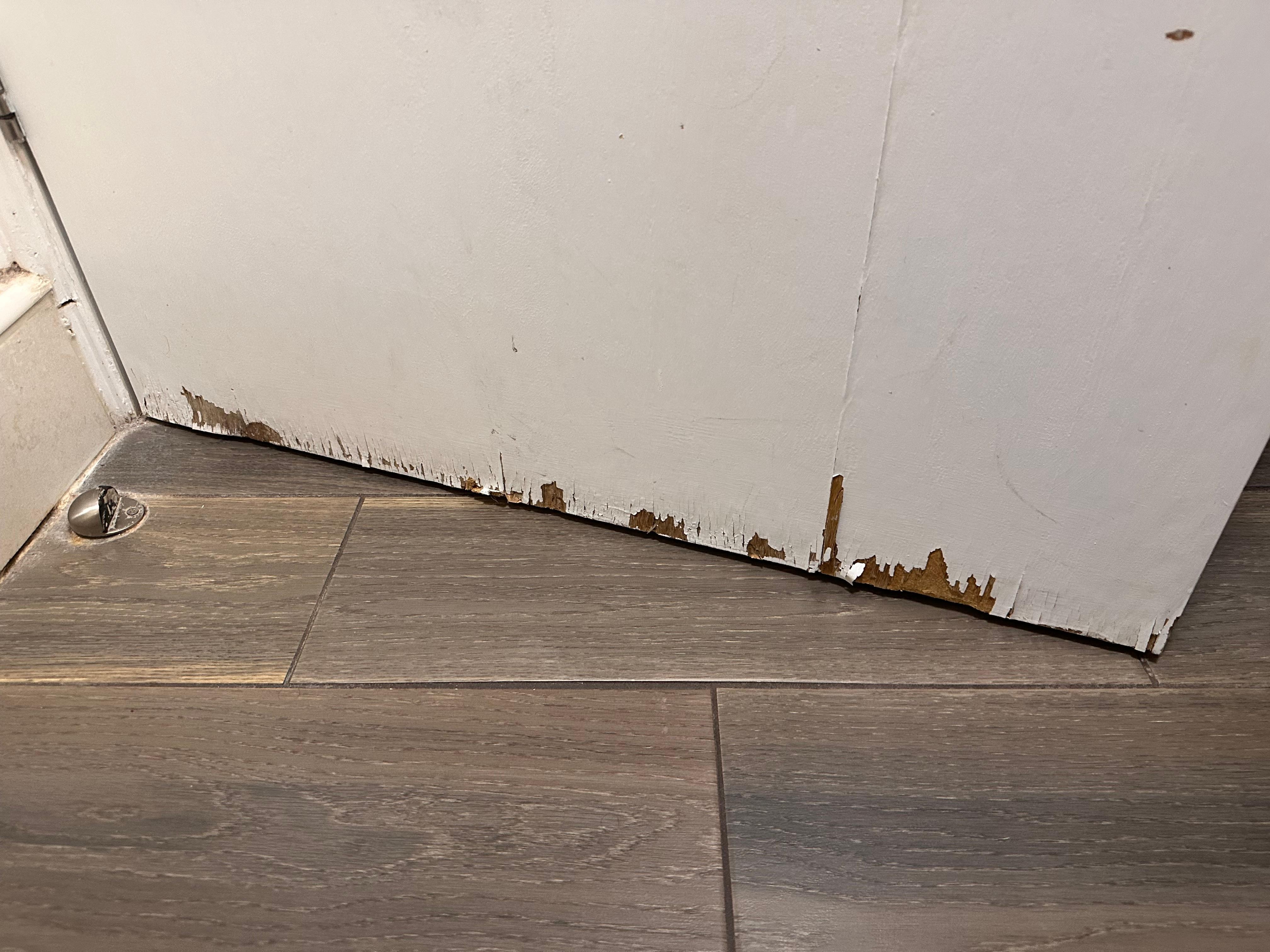 Bottom of bathroom door