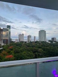 Views from rooftop pool
