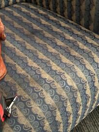 Disgusting stains all over the chairs