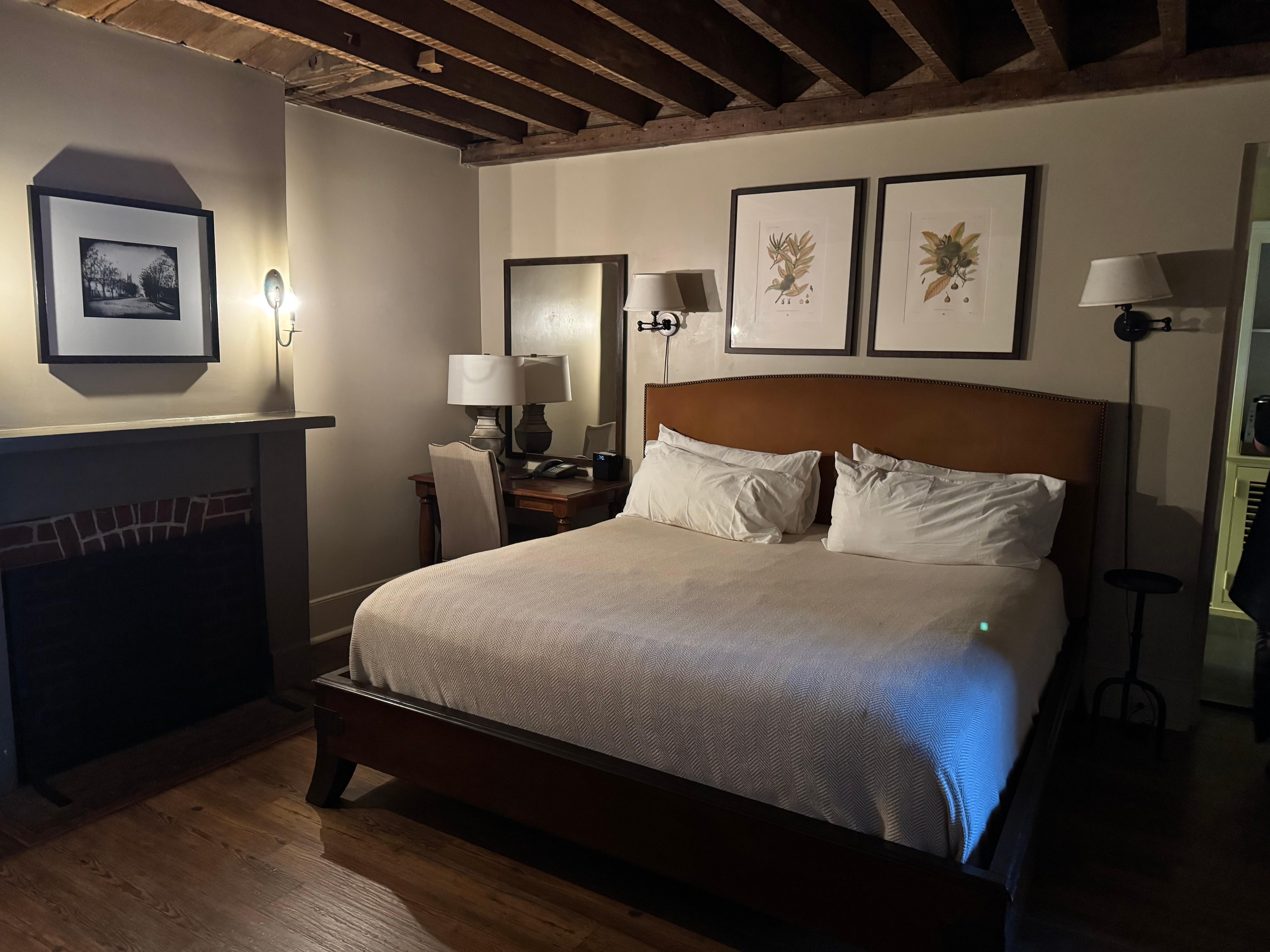 Bedroom in the building next to the house.