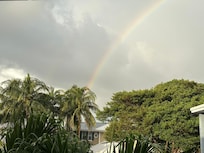 View from our balcony after a light shower