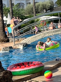 Playing in the pool