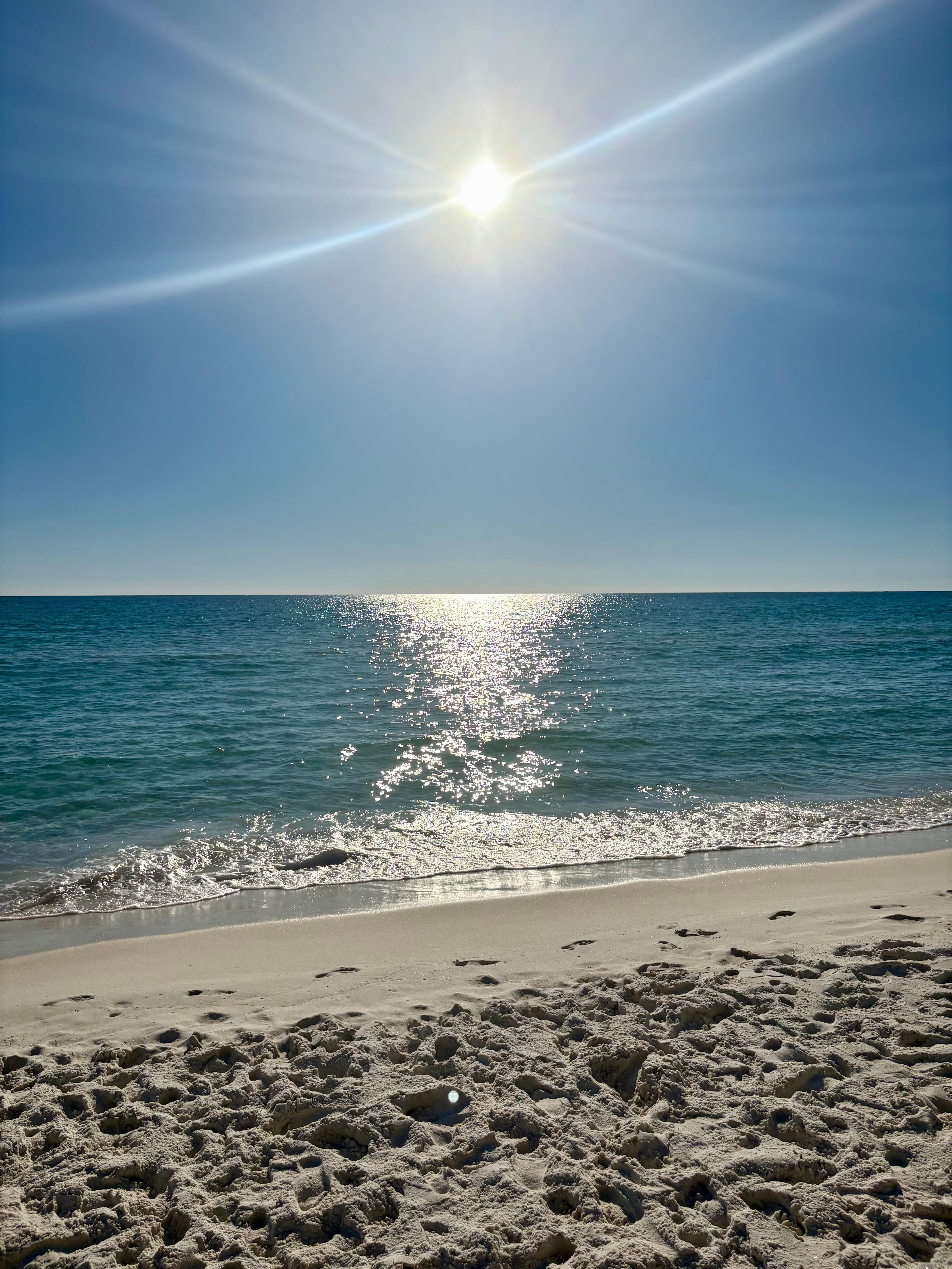 From the pool entrance to the beach