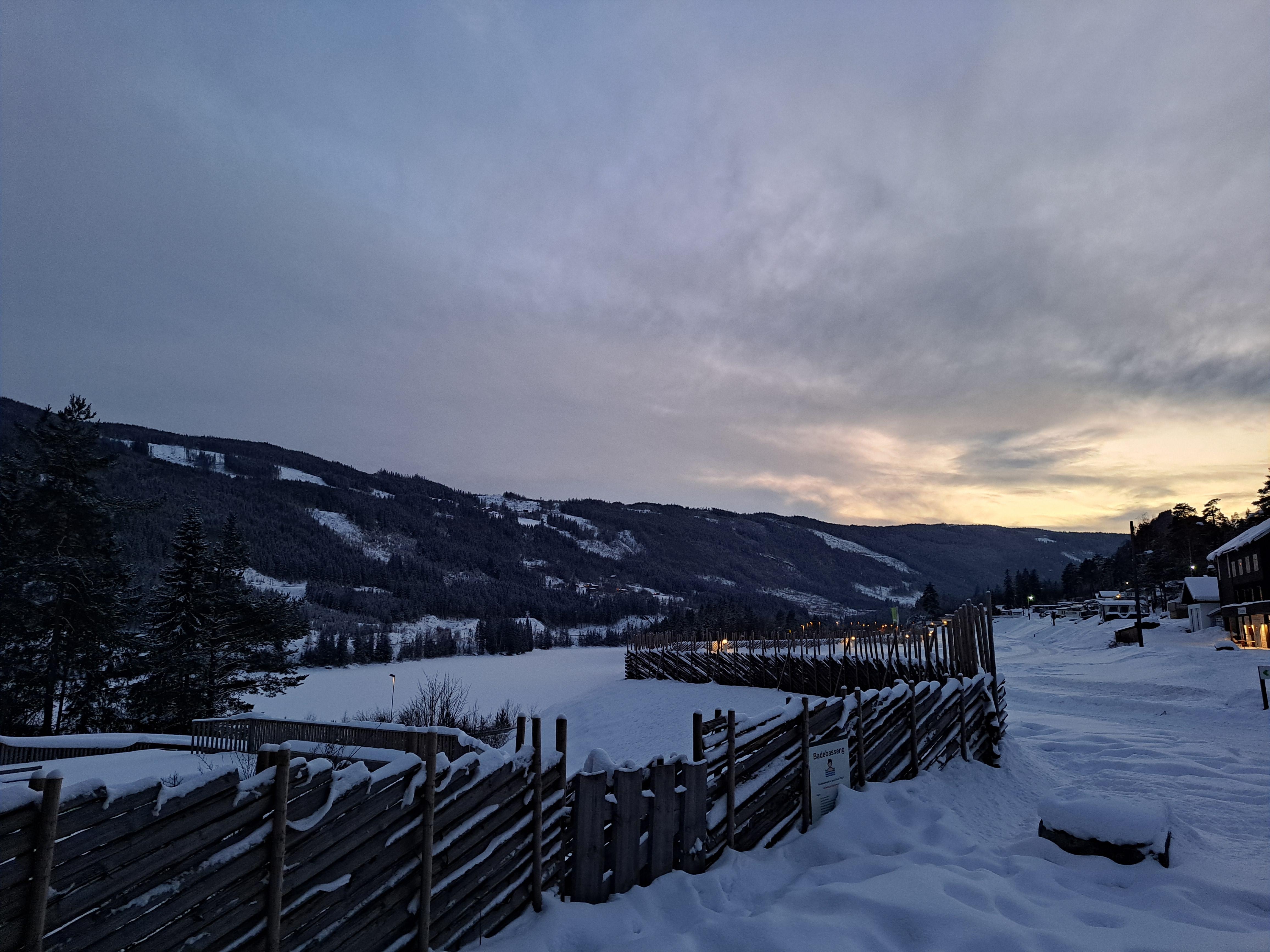 Fantastisk fin kveld i camping plassen.