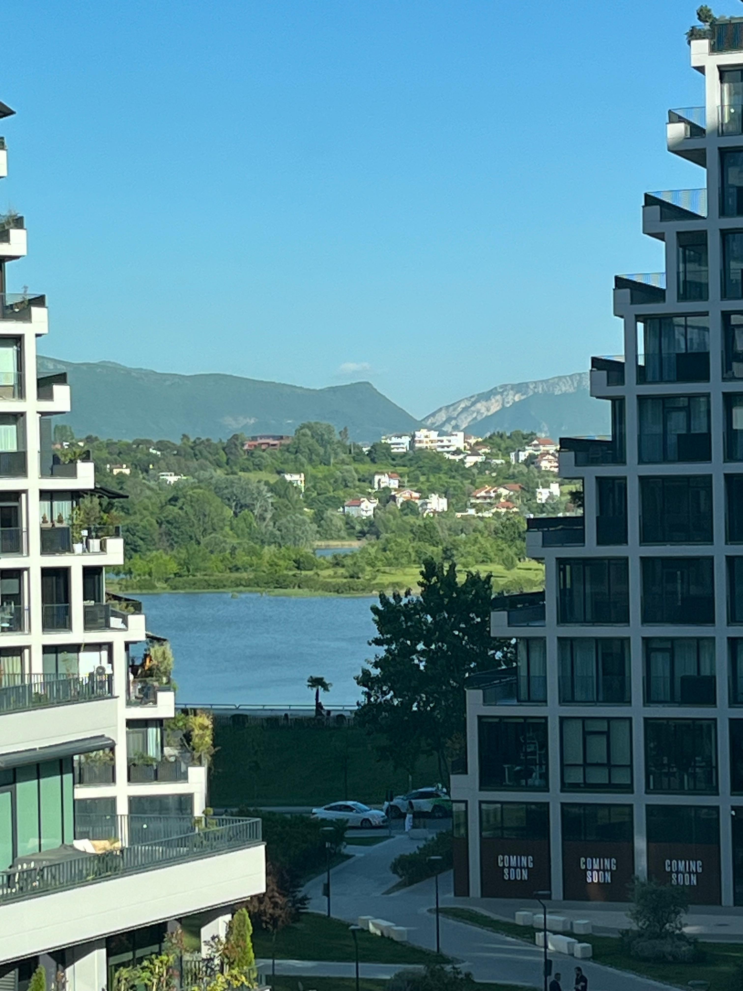 Partial lake view