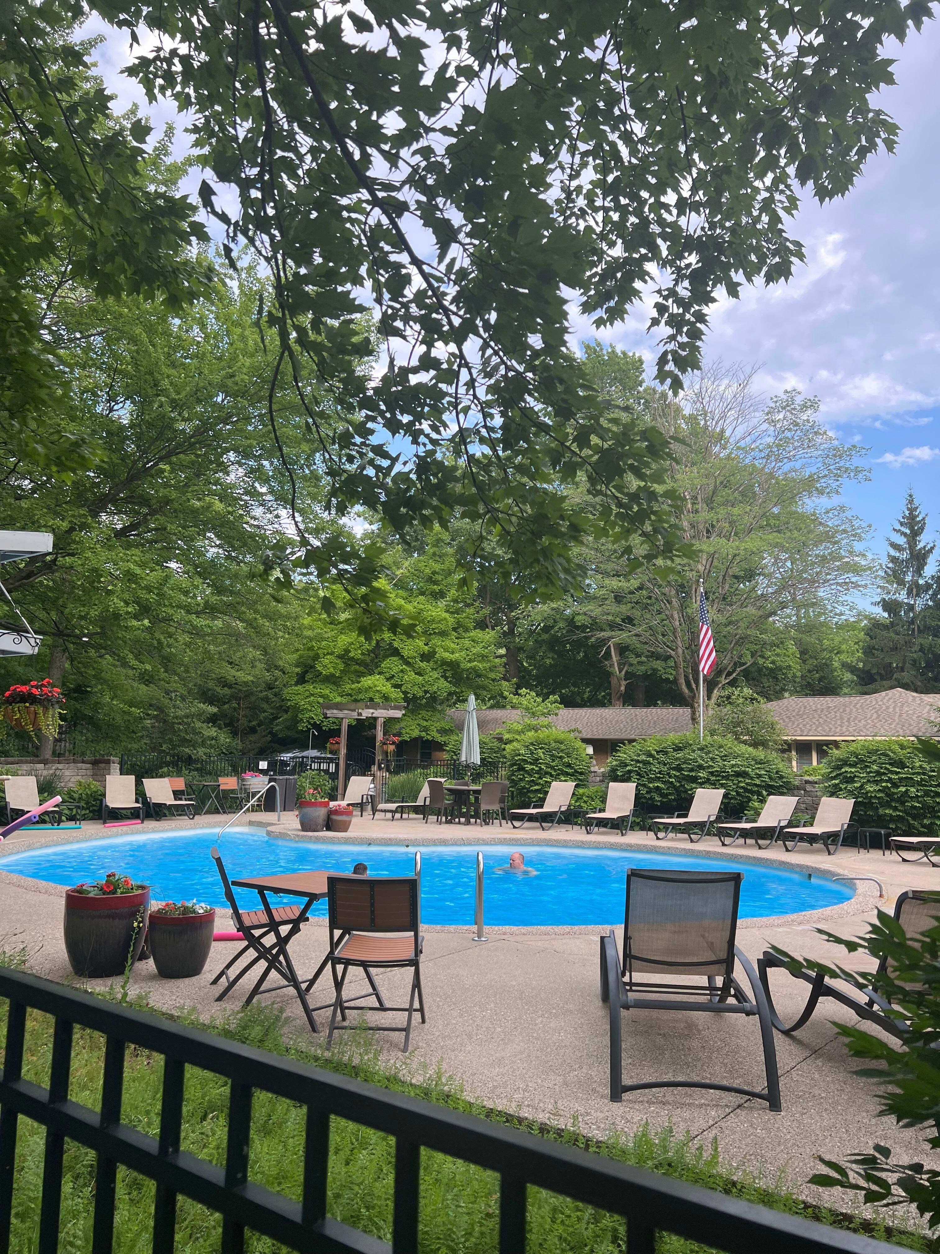 Beautiful, sparkling pool.