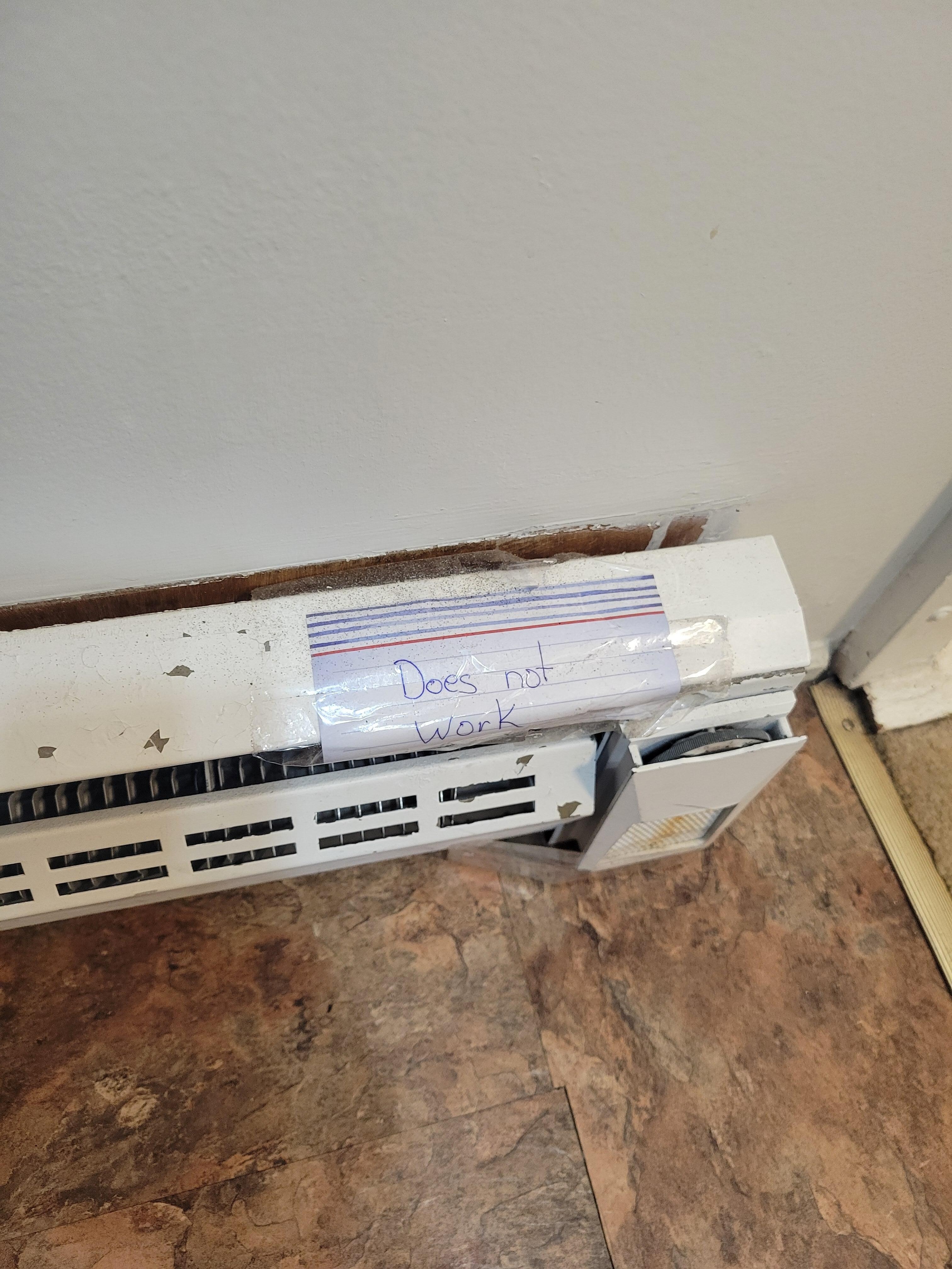 Not working appliance