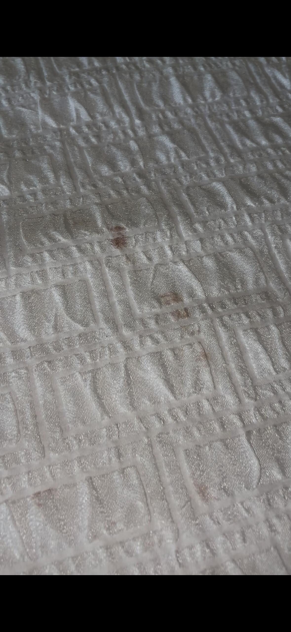 Stains on bed 