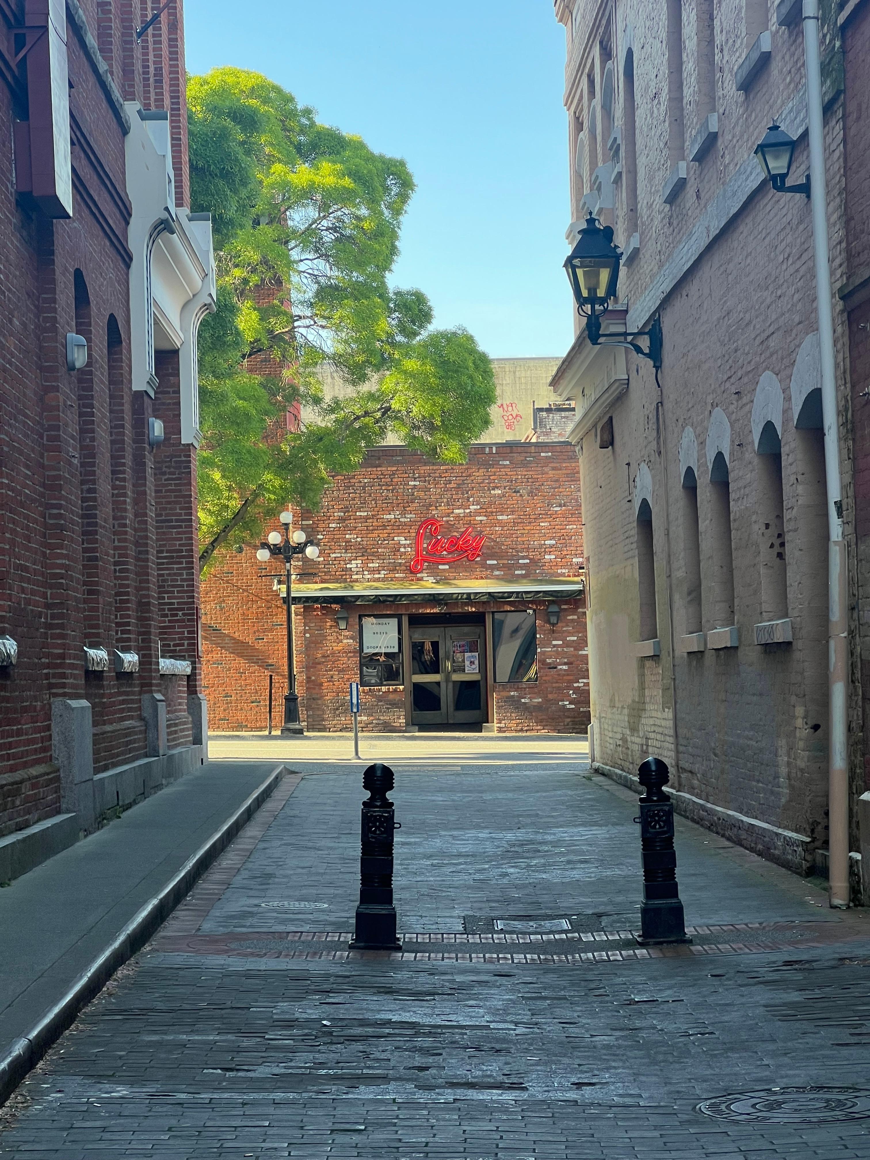 Great location between two great streets. 