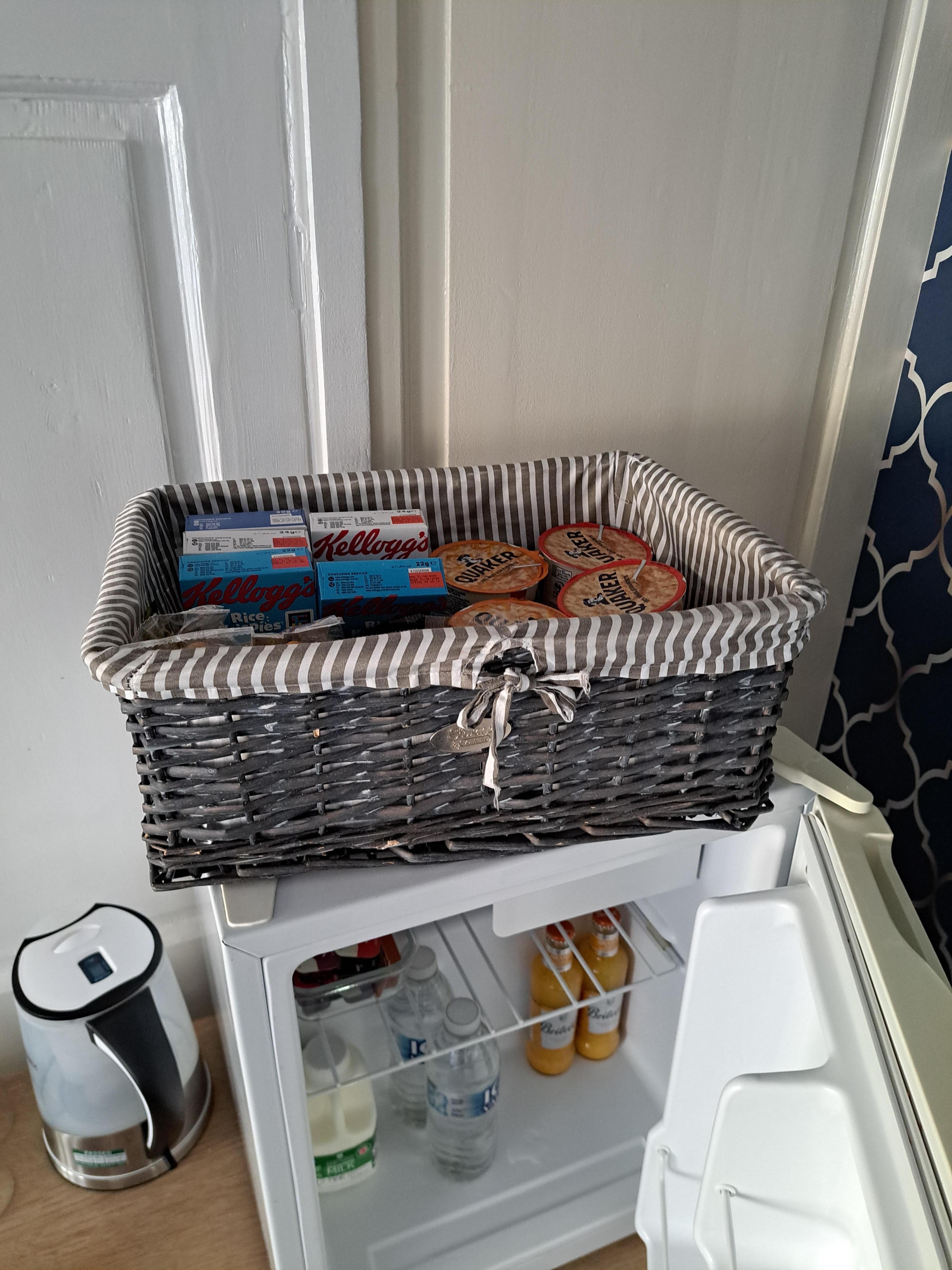 Snacks, drinks & goodies.