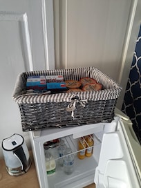 Snacks, drinks & goodies.