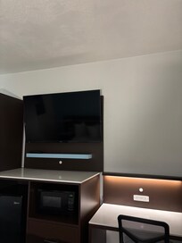 light below the tv does not work, canât upload videos but the light by the bed just flickers, and the other side doesnât work