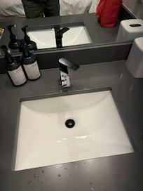 Basin was dirty