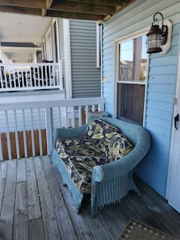 First floor porch. Chair not usable