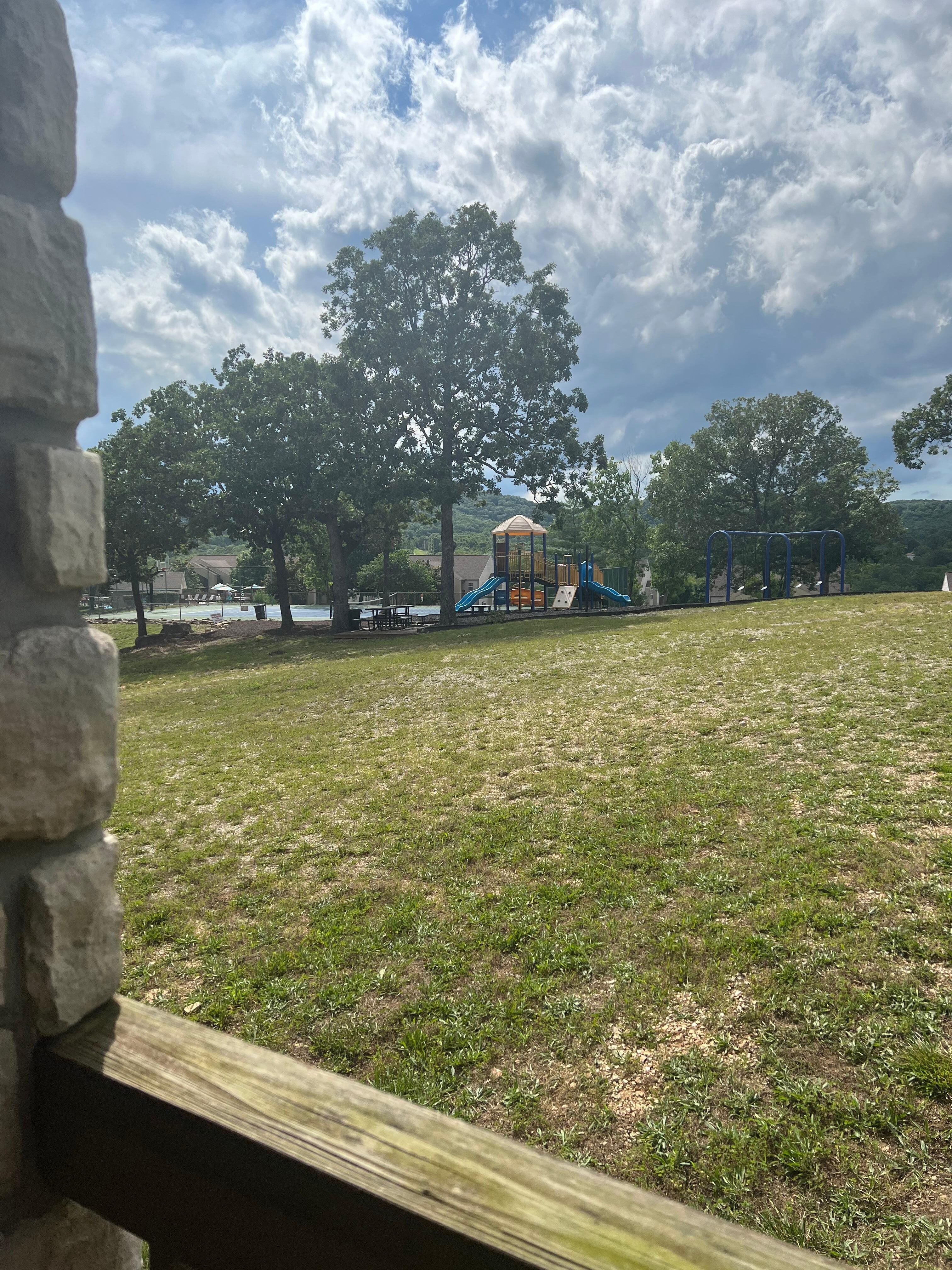 Playground from back deck of condo