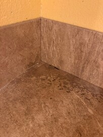 Spills and debris on all flooring