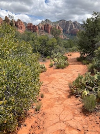 Trail access on the hotel property!