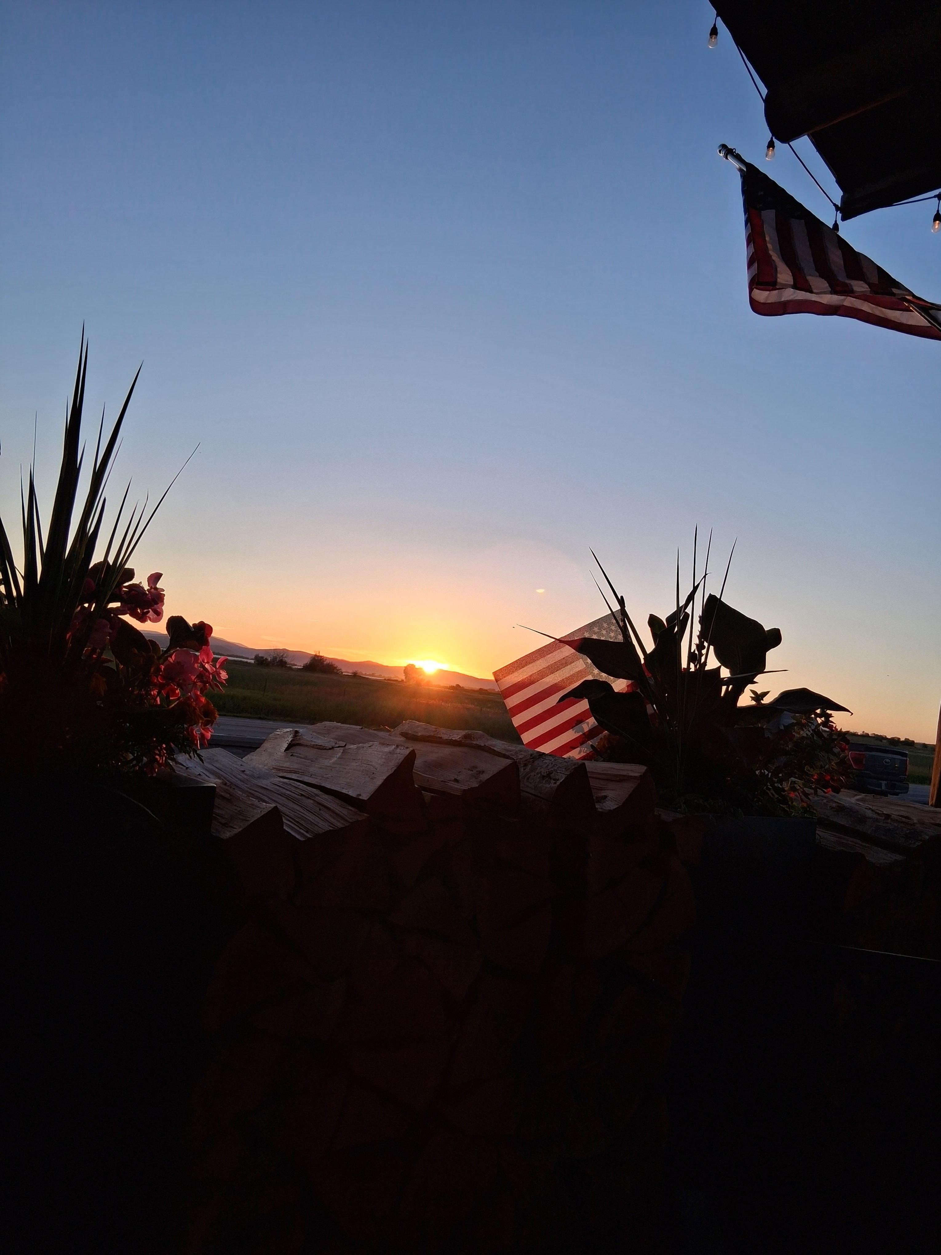 Sunset from front patio