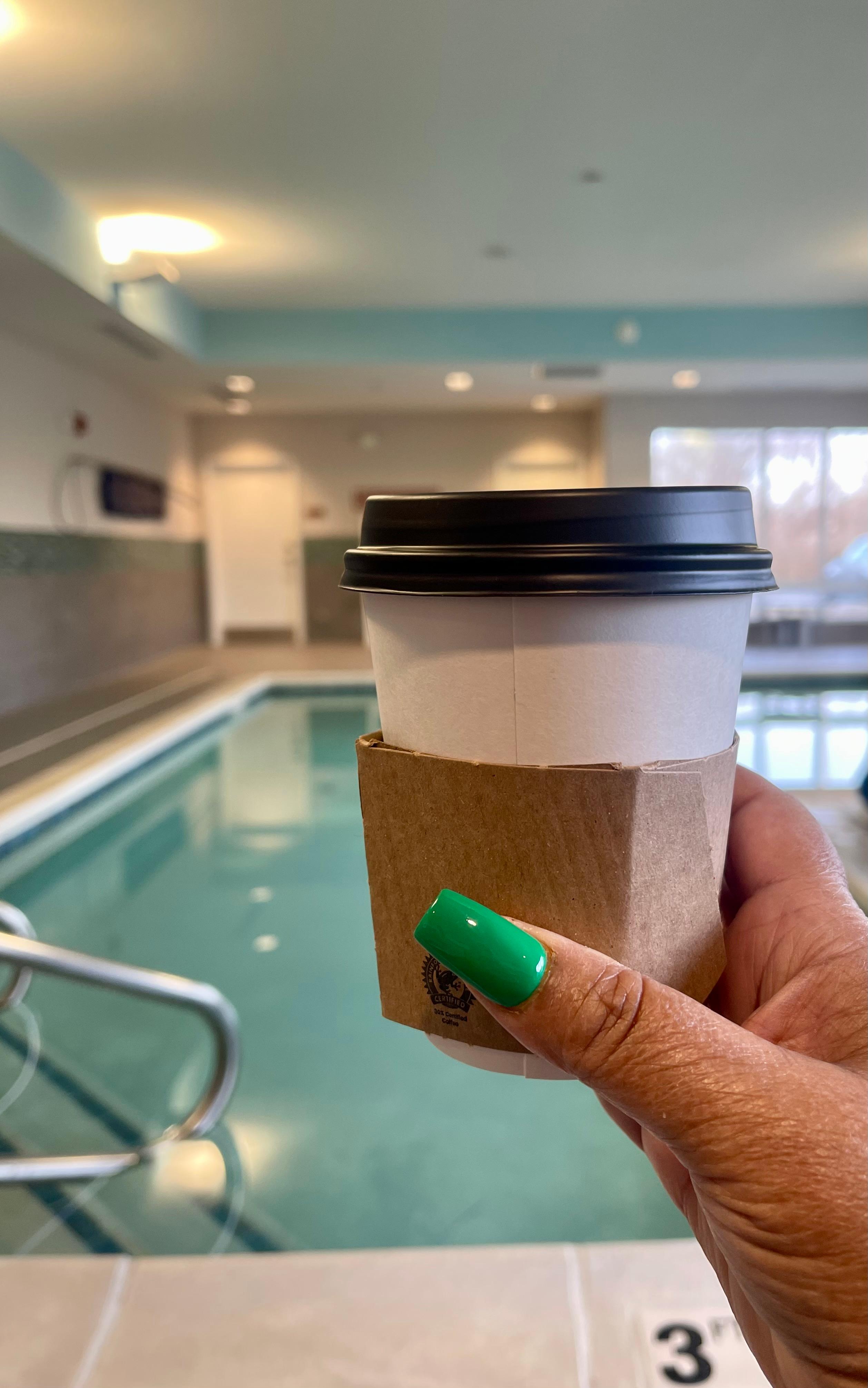 Free coffee and nice pool