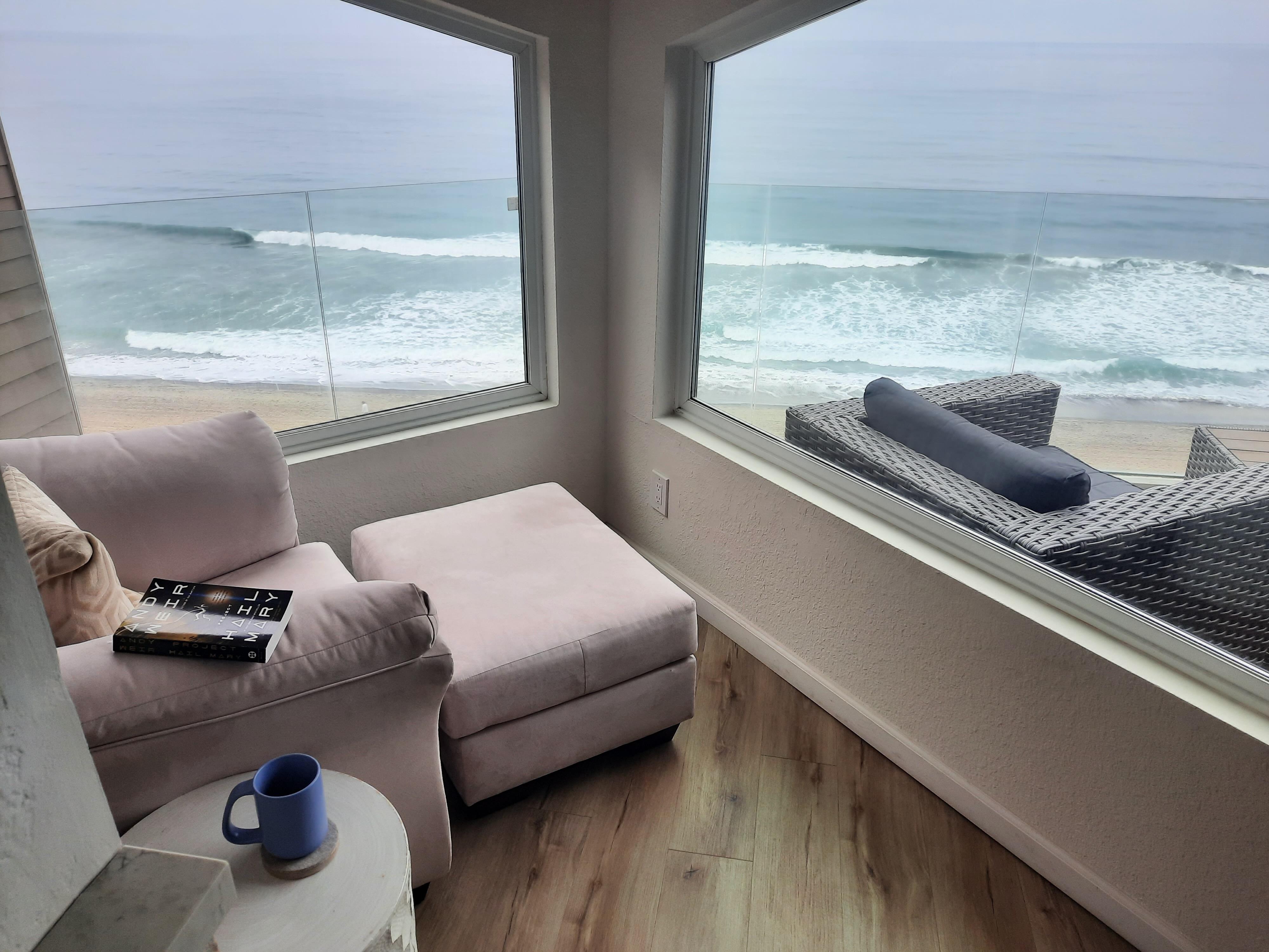 We almost had to fight over who would get the inside reading corner!