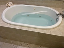 The tub after I used 4 rounds of jetted tub cleaner.