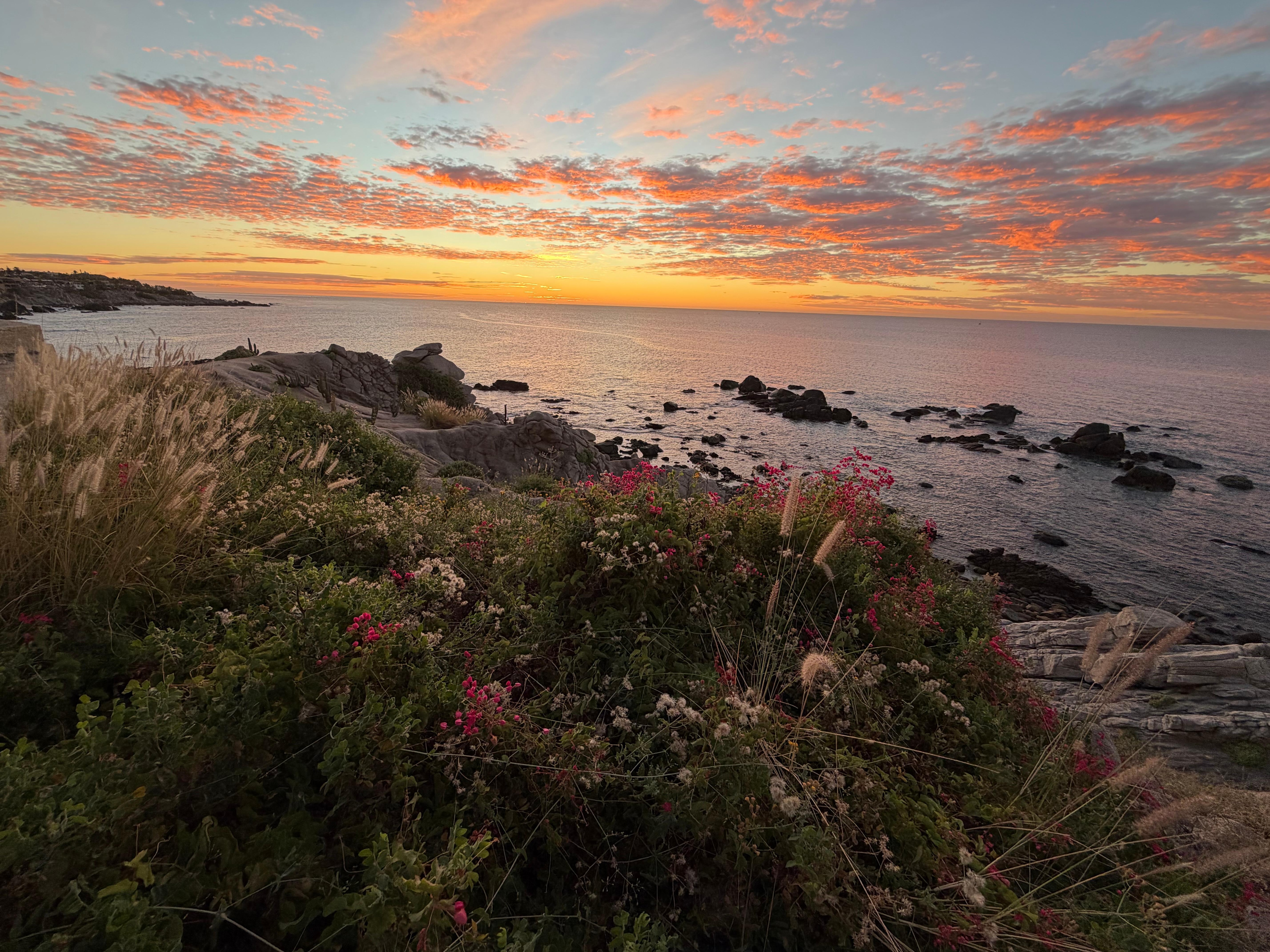 Sunrise from the patio area! 