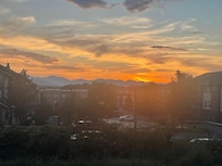 Sunset photo from across the street