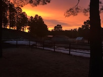 The property at sunset