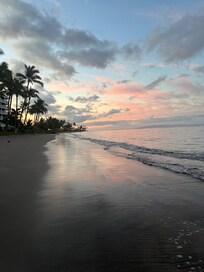 Sunrise beach walk.