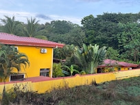 View from top of stairs at upgraded apartment