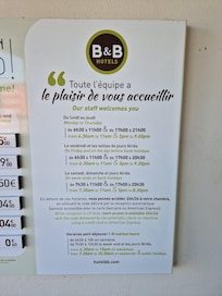 Bemanding i receptionen.