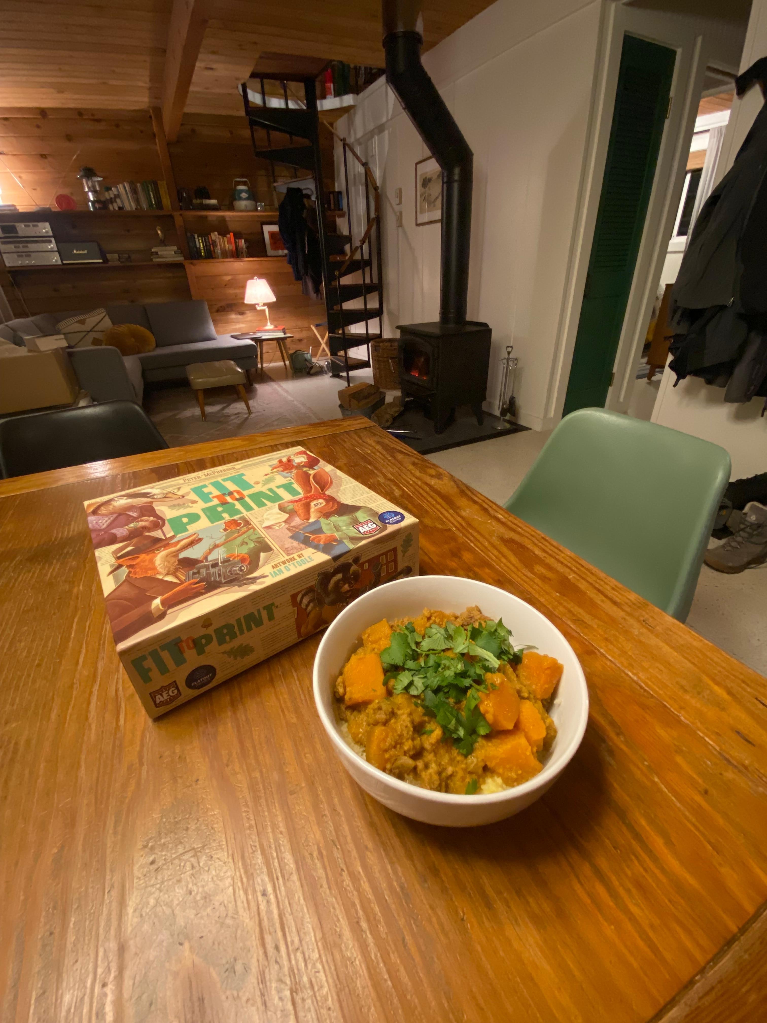 There are excellent tables for board games on both floors!