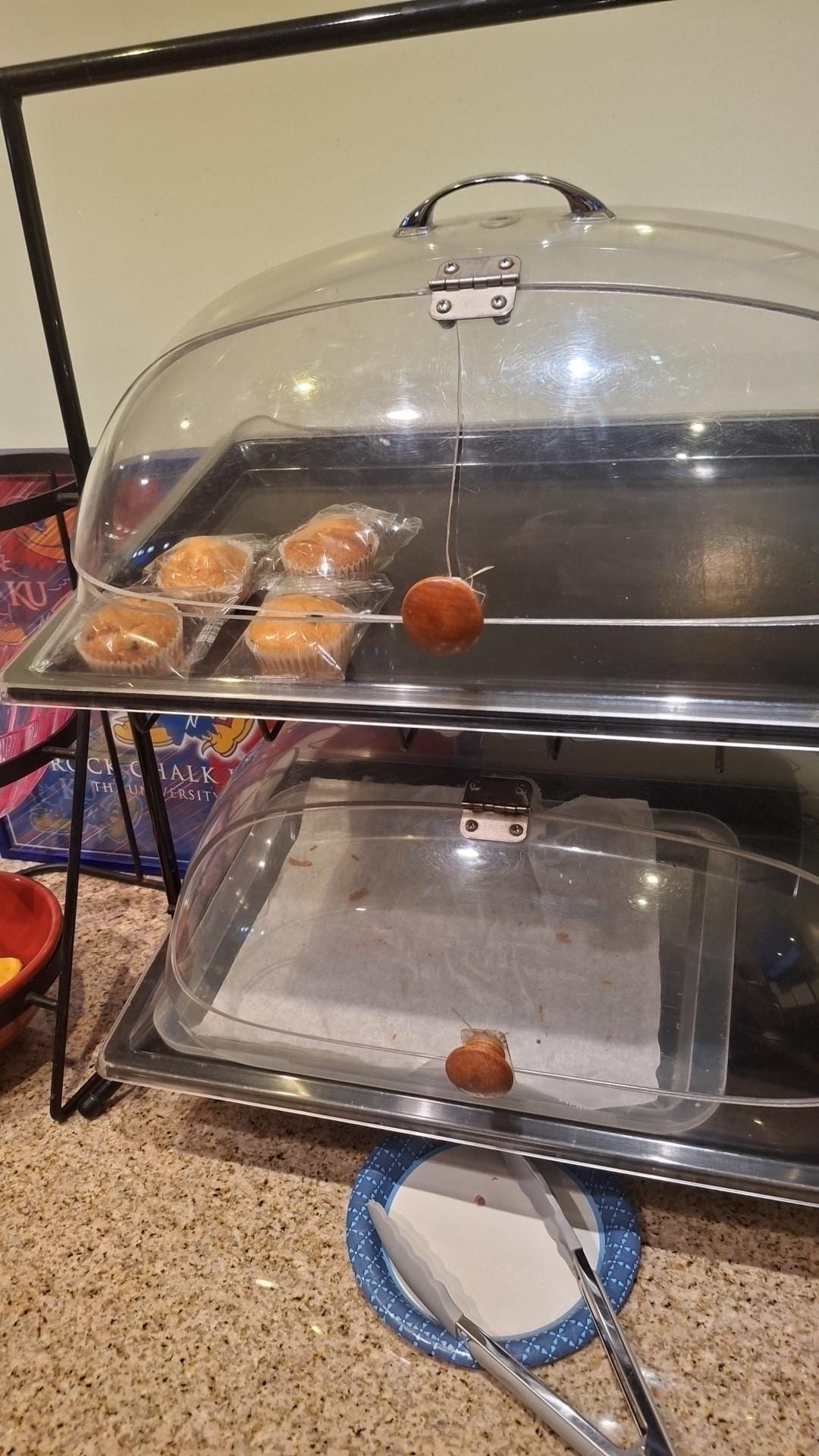 No toast, muffins that looked old